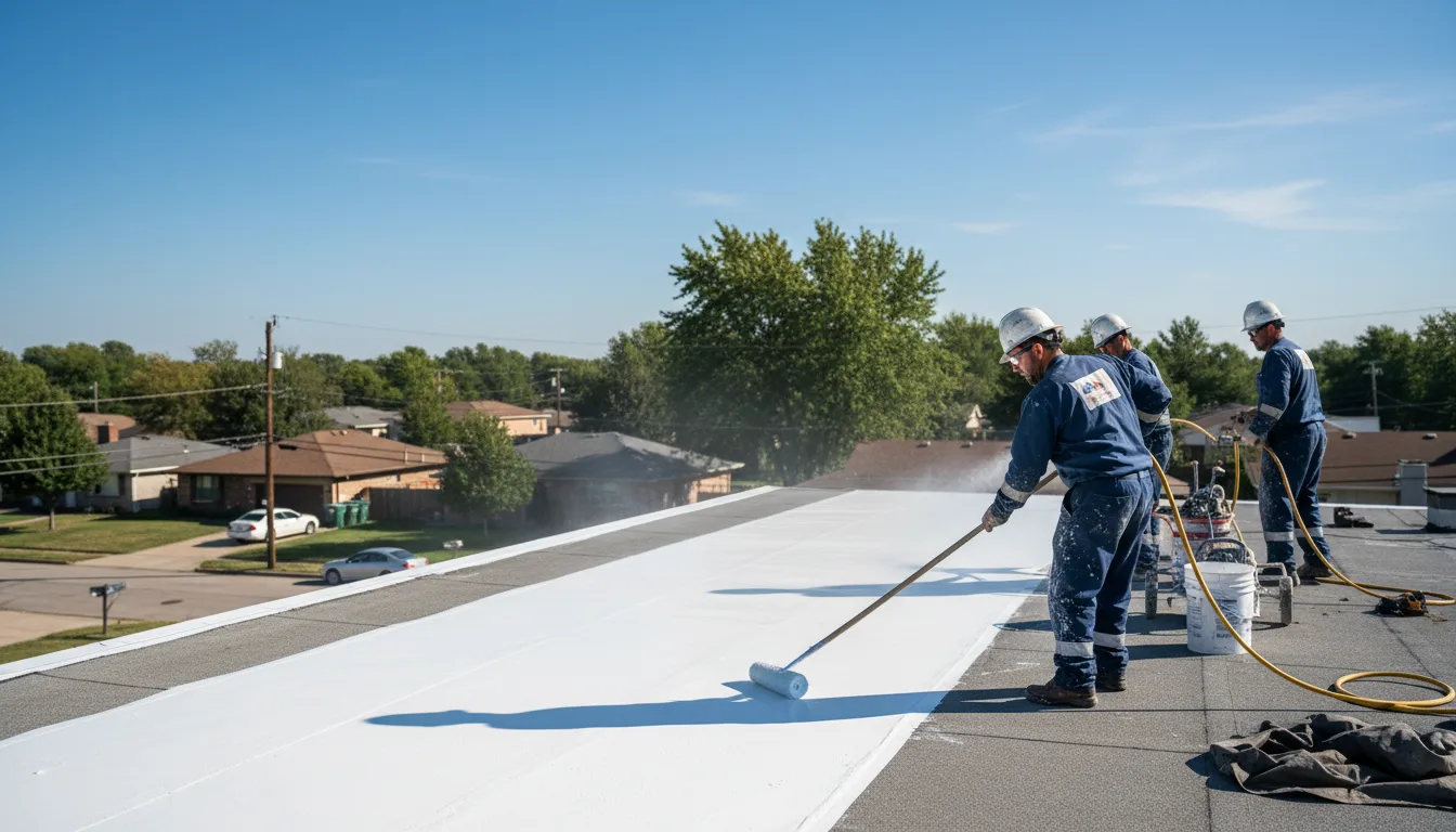 Commercial roof coating in Dendron, VA near me